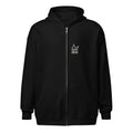Sudadera cremallera Street Royalty Corona SRH color Negro, vista frontal modelo