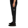 Jogger Street Royalty Corona SRH negro, detalle estampado pierna izquierda