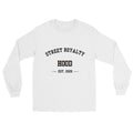 Camiseta manga larga Street Royalty Arco College color Blanco, vista plana frontal
