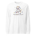 Camiseta manga larga blanca con cascada de salpicaduras