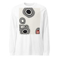 Camiseta manga larga suminagashi blanca — frontal
