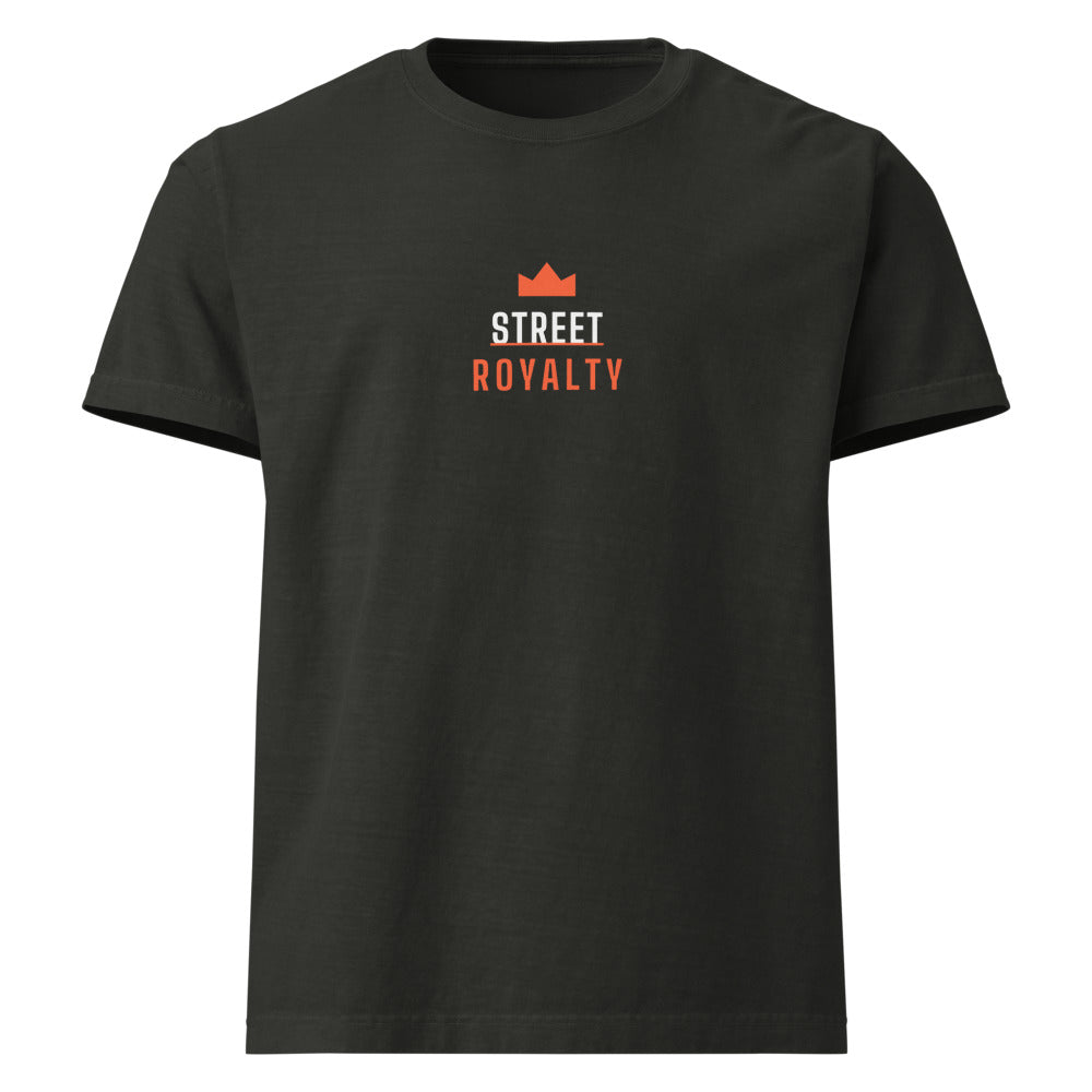 Street Royalty | Camiseta Oversized Negro Lavado — Crown Capsule