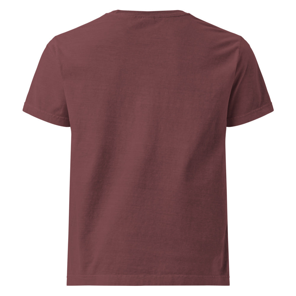 Street Royalty | Camiseta Oversized Granate Lavado — Crown Capsule
