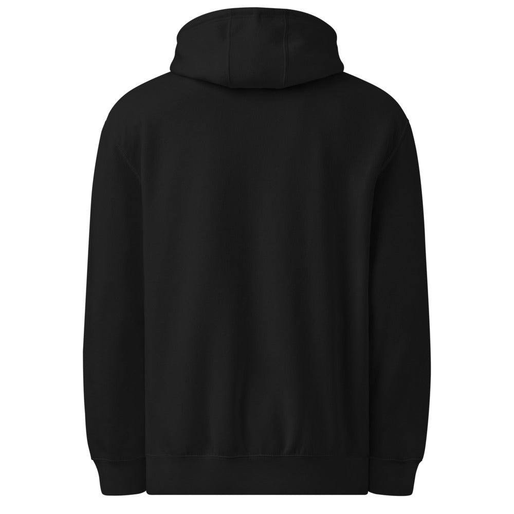 Hoodie premium La Corona negro SRHOOD vista trasera