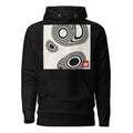 Hoodie suminagashi negro — frontal