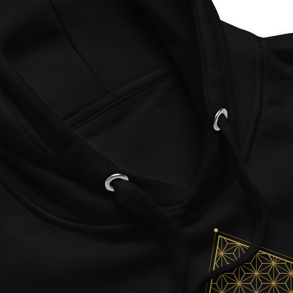 Hoodie Asanoha de Oro — detalle del producto