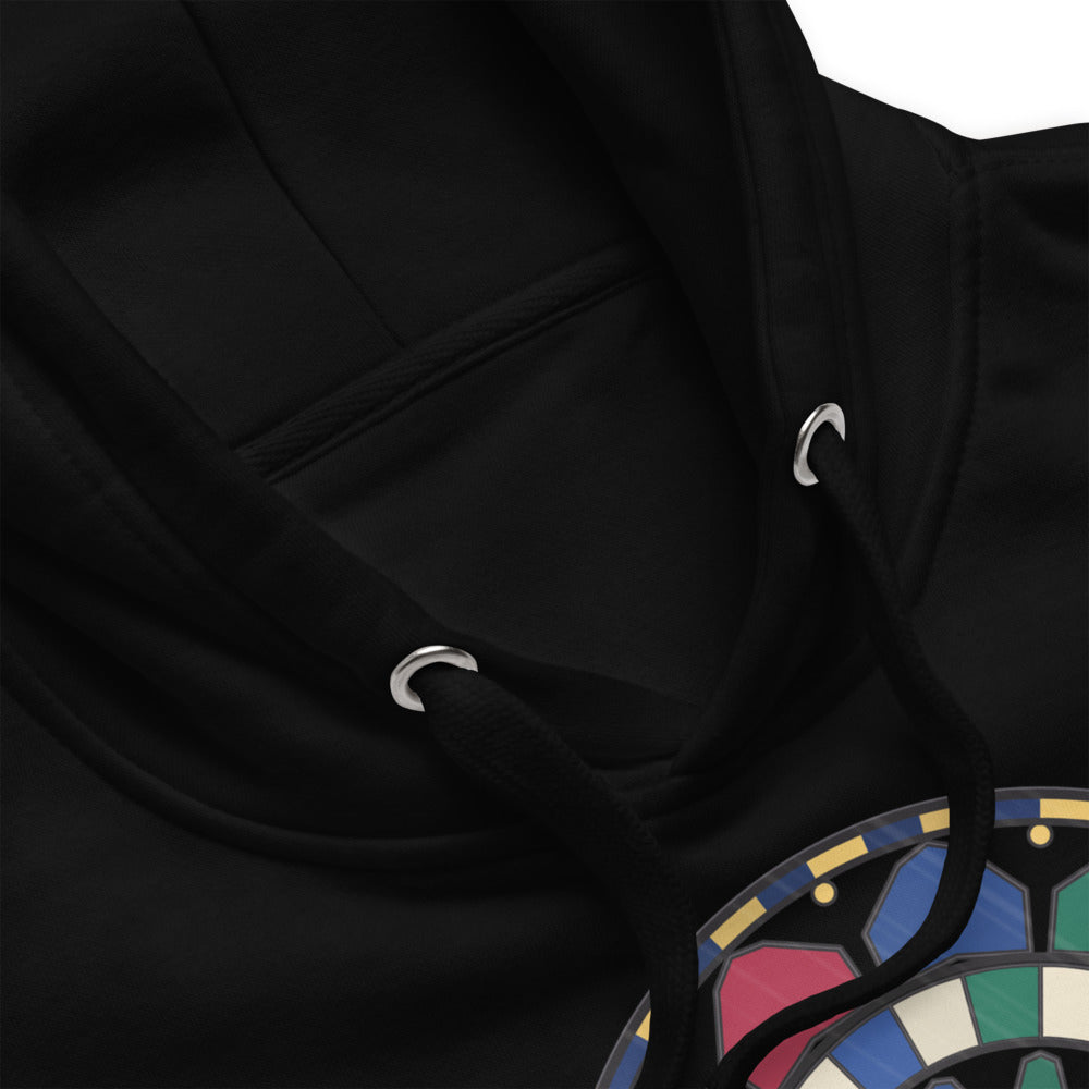 Hoodie Lux Regia — detalle de tejido y acabados