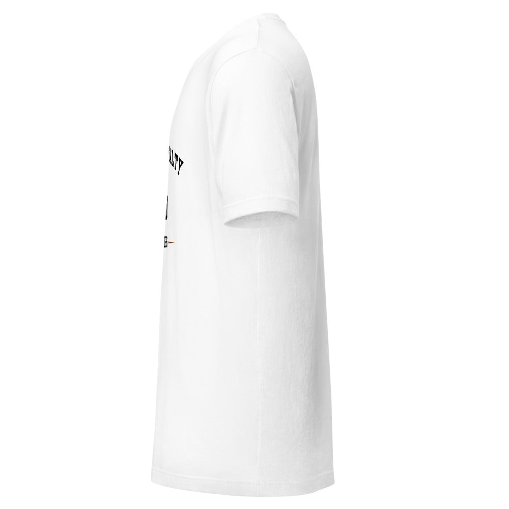 Camiseta Eco Arco College color blanco, vista lateral