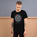 Camiseta Rosetón Real — Negro — modelo con tatuajes