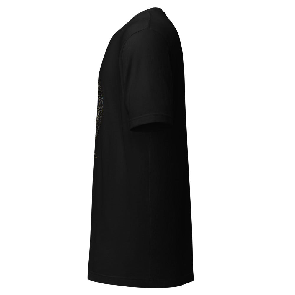 Camiseta Marea Real negra — lateral izquierdo