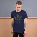 Camiseta Nube Imperial — Navy — modelo con tatuajes
