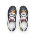 Zapatillas deportivas con celosía de vidriera en tonos joya — vista superior