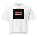 SRHOOD | Camiseta Boxy Heavyweight Mujer Blanco — Street Royalty