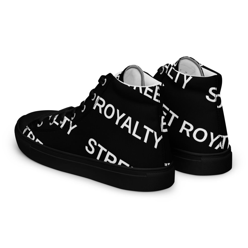 Street Royalty | Zapatillas Altas Mujer — Diagonal Negras