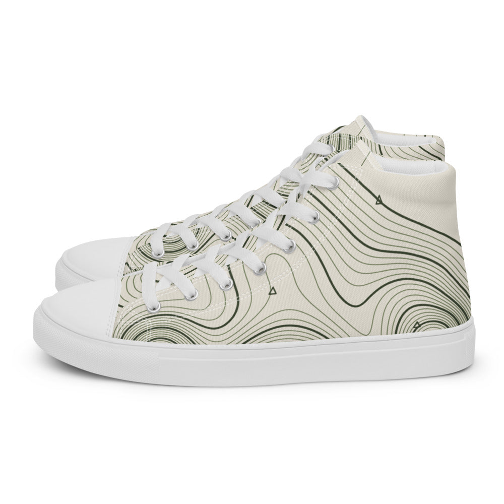 Vista lateral izquierda de las zapatillas altas Contorno
