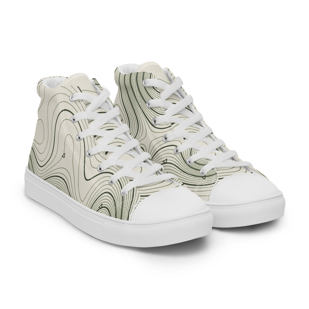 Vista angular derecha de las zapatillas altas Contorno