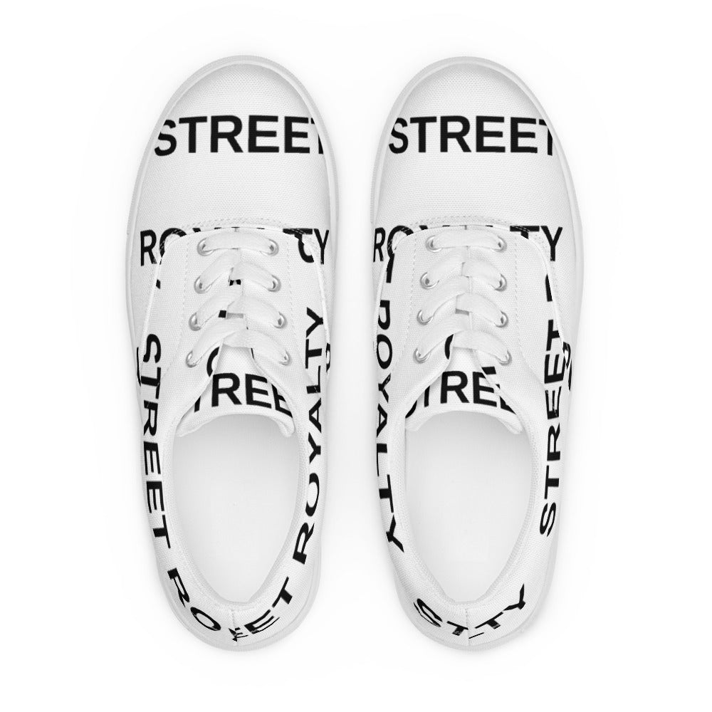 Street Royalty | Zapatillas de Lona Mujer — Wordmark Blancas
