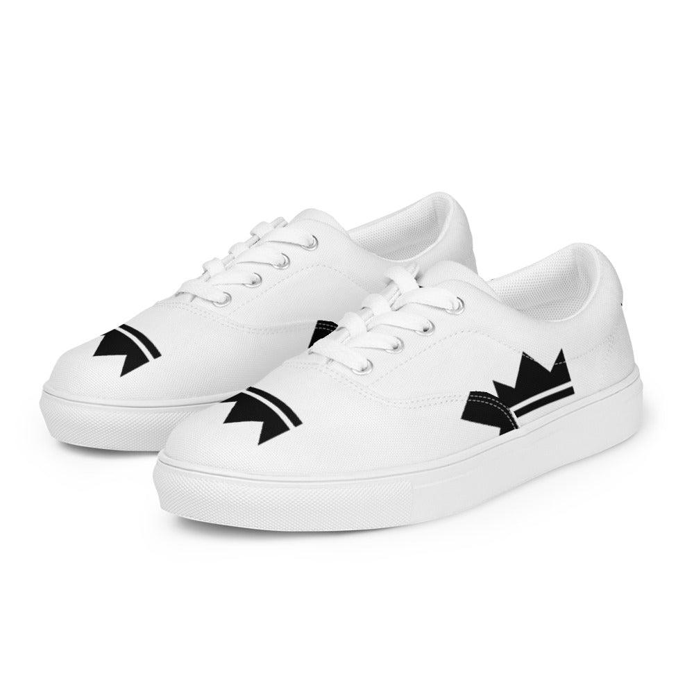 Street Royalty | Zapatillas de Lona Mujer — Crown Monogram Blancas