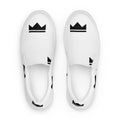 Street Royalty | Zapatillas Slip-On Mujer — Crown Monogram Blancas