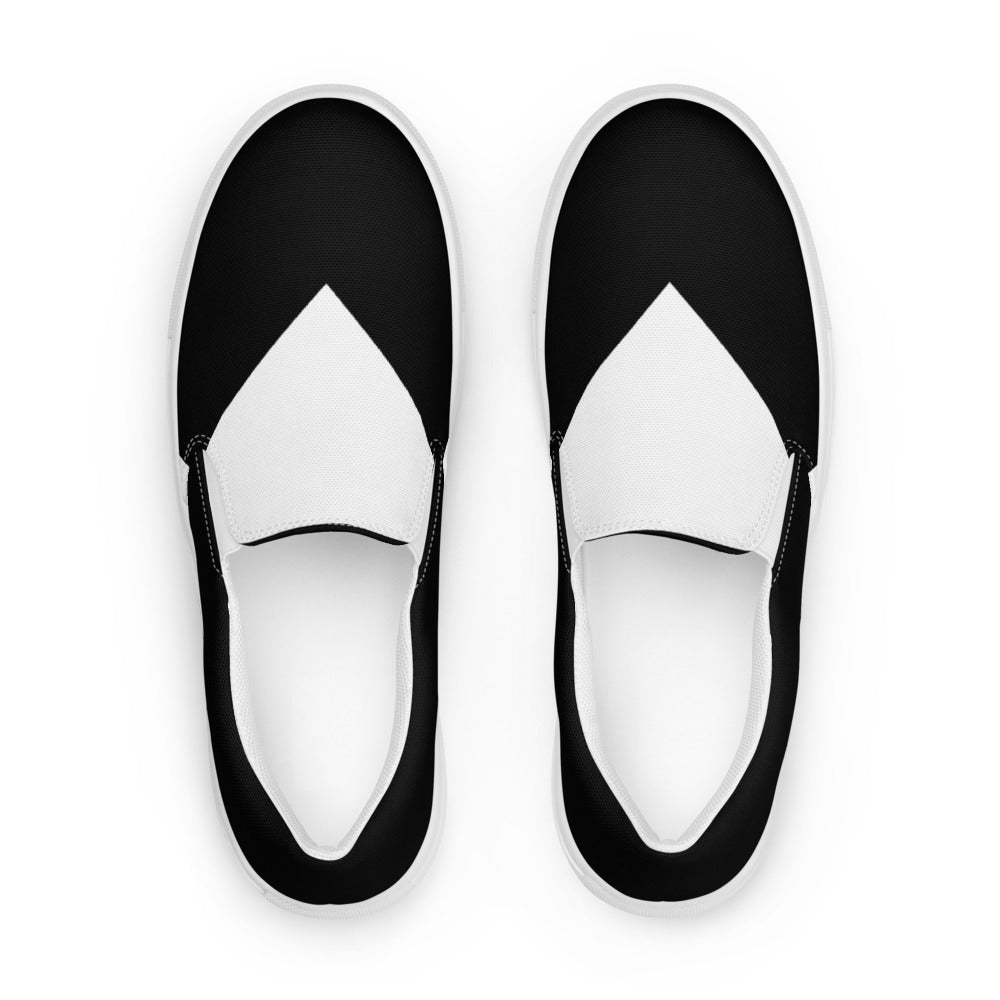 Street Royalty | Zapatillas Slip-On Mujer — Black Edition
