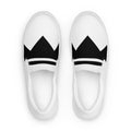 Street Royalty | Zapatillas Slip-On Mujer — Crown Classic Blancas