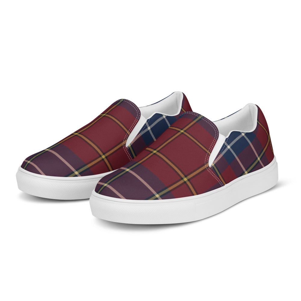 Vista tres cuartos — Slip-On Tartán Mujer