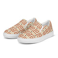 Slip-on crema con greca griega terracota Meandro