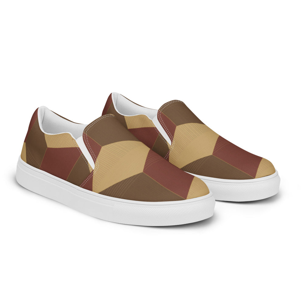 Vista lateral derecha slip-on Marquetería mujer